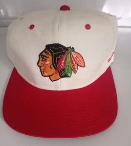 Vintage 90s NHL Chicago Blackhawks Starter SnapBack Hat New With Tags - Bild 1 von 7