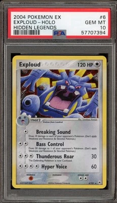 Pokemon Exploud EX Hidden Legends Holo Rare #6 PSA 10 Gem Mint - Image 1 of 2