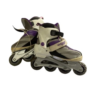 Kinder OZONE 500 Rollerblade Inline Skates Größe 1-4 lila weiß schwarz GEBRAUCHT - Bild 1 von 8