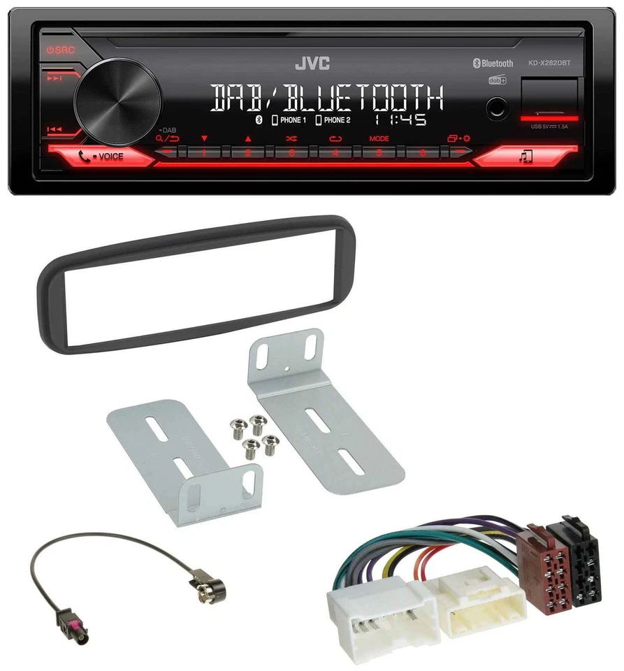 JVC Bluetooth USB DAB MP3 Autoradio für Renault Clio (2012-2017) - Bild 1 von 4