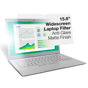 3M AG15.6W9 Anti-Glare Filter for 15.6-Inch Widescreen Laptop 15.6 Inch Widescre - Photo 1/8