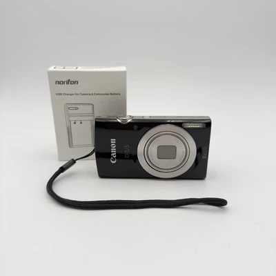 Canon IXUS 185 Schwarz - Kompakte Digitalkamera - 20 MP - Getestet - Bild 1 von 4