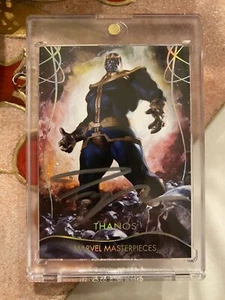 2020 Marvel Masterpieces 47 Thanos Silver Spectrum Autograph 02/10 SSP!! - Picture 1 of 3