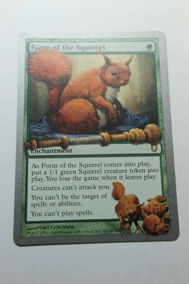 MTG Form of the Squirrel x1- -Unhinged-Lightly Played - Image 1 of 1