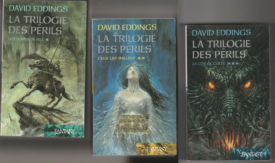 Lot complet La trilogie des périls 1 2 & 3 David Eddings heroic fantasy - Photo 1/1