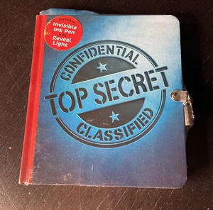 Kids Lockable Secret Diary Journal with Lock & Key, Invisible Ink Pen & Light - Picture 1 of 6