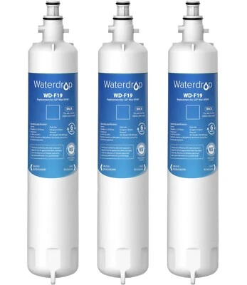 Waterdrop  Refrigerator Water Filter Replacement for GE® RPWF(NOT RPWFE),3 Pack - Image 1 of 4