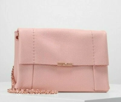 Ted Baker - PARSON - Bolso Bandolera de Cuero Suave Sin Forro - Rosa Claro - Nuevo con Etiquetas - $195 Foto 1 de 4