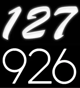 Decal Sticker Reflective Film Numbers Letterbox Dustbin House Numbers (3) - Picture 1 of 9