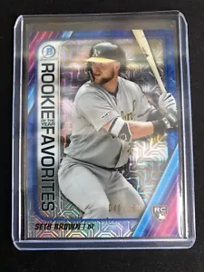 2020 BOWMAN MEGA BOX SETH MARRONE BLU RIFRATTORE ROY CARD #ED 040/150 - Foto 1 di 2