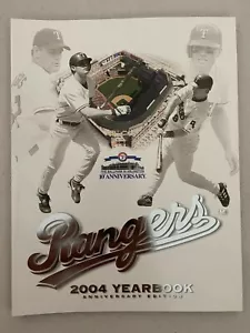 2004 MLB BASEBALL PROGRAM TEXAS RANGERS YEARBOOK RARE VINTAGE OLD COLLECTIBLE - Picture 1 of 1
