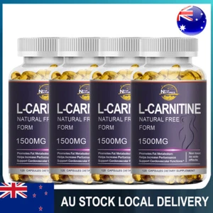 L-Carnitine 120 capsules 1500mg Strong Fat Burner Weight Loss Antioxidant NEW - Picture 1 of 18