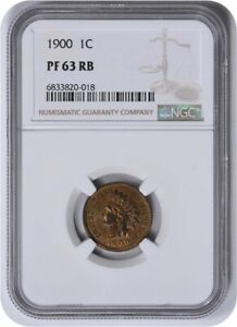 1900 Indian Cent PF63RB NGC