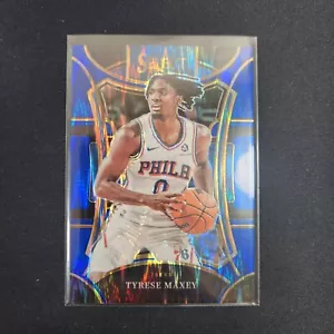 TYRESE MAXEY 2023-24 SELECT MEZZANINE BLUE FLASH PRIZM 76ERS /99 L25 - Picture 1 of 2