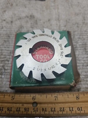 ESTÁNDAR 2.50" x 1/4"C x 1.0" Fresado Cóncavo Herramienta Cortadora 1/8" Radio 1.0" ARBOR Foto 1 de 4