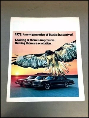1977 Buick LeSabre Electra and Riviera Century Regal Original Car Sales Brochure - Image 1 of 4