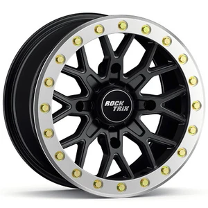 (1) Llanta de rueda 14" RockTrix RT104BL Beadlock ATV UTV 14x7, 4x156, 4+3 desplazamiento - Imagen 1 de 7