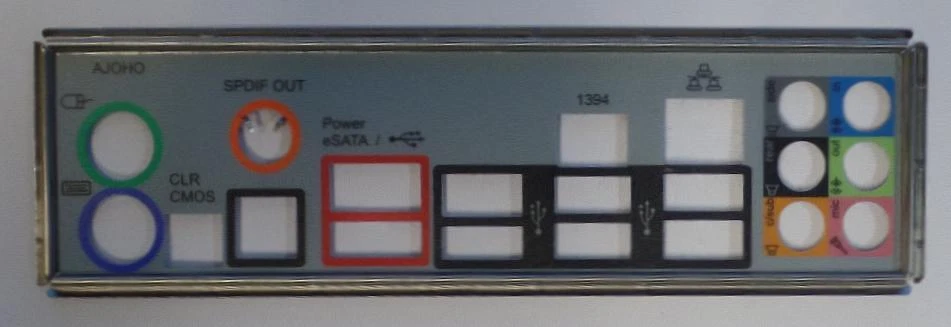 ASRock X58 Extreme3 Blende - Slotblech - I/O Shield   #79044 - Bild 1 von 1