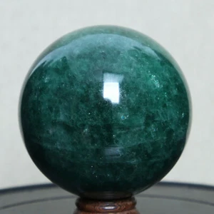 B6335-1241gNatural Green Strawberry Quartz Crystal Ball Polished Sphere Specimen - Picture 1 of 12