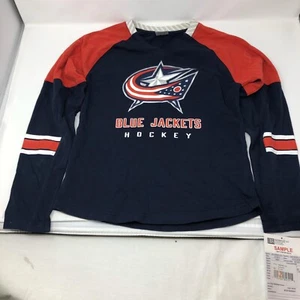 NHL Jersey Columbus Blue Jackets Long Sleeve Shirt T-shirt Boys Medium - Picture 1 of 2
