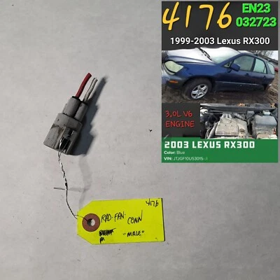 ⭐⭐OEM 1999-2003 LEXUS RX300 COOLING FAN MALE CONNECTOR⭐⭐ - Image 1 of 2