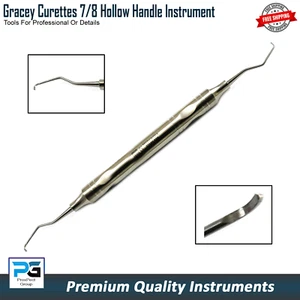 PERIODONTAL DENTAL GRACEY CURETTES 7 / 8 DENTAL SCALERS CALCULUS TOOLS UK - Picture 1 of 5