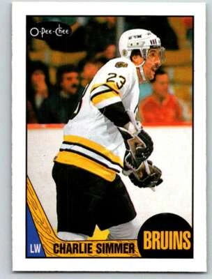 1987-88 O-Pee-Chee #52 Charlie Simmer NM-MT Bruins J2M - Image 1 of 2