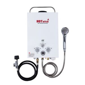 Hotaitai Portable Propane Tankless 1.58GPM 6L Outdoor Portable Gas  Water Heater