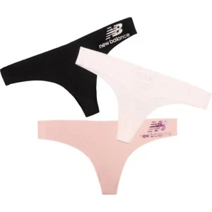 NWT New Balance Women's 3-Pack No-Show Laser-cut Bonded Thong Panties M,L,XL - Picture 1 of 14