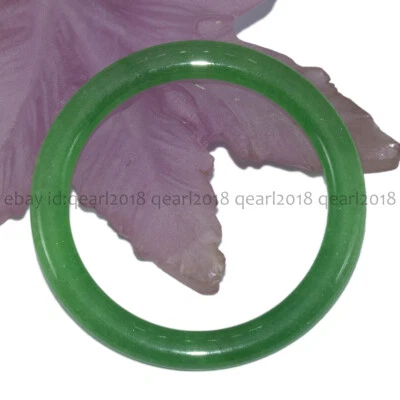 Brazalete brazalete de piedras preciosas de jadeíta verde natural para mujer 56-65 mm Foto 1 de 4