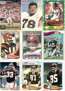 Lote de 69 tarjetas vintage de Cincinnati Bengals, Esiason, Brooks, Collinsworth, Munoz, más - Imagen 1 de 8