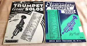 2 Used Trumpet / Cornet Song Music Books Everybodys Favorite - AMSCO MUSIC Co. - Picture 1 of 4