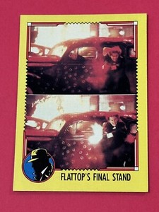 1990 Topps Dick Tracy #81 Flattop’s Final Stand