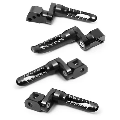 Kit de estriberas traseras delanteras extendidas BOB negras de 1 pulgada para Buell M2 Cyclone todo el año Foto 1 de 4