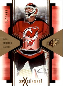 2006-07 SPx SPxcitement #X60 Martin Brodeur /999 - NM-MT