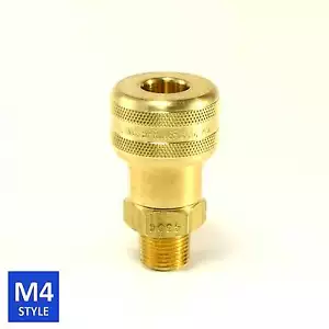 Foster 4 Series Brass Quick Coupler 3/8 Body 3/8 NPT Air Hose and Water Fittings - Picture 1 of 4