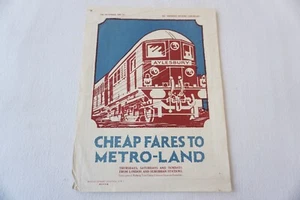 1930 Metropolitan Railway Metro Land Metroland Eisenbahn Werbeheft - Bild 1 von 3