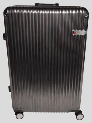 Swiss Military STOLZ 76cm Suitcase  - Titanium Grey - aluminium frame & corners - Image 1 of 4