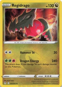 Pokemon - Regidrago #124/203 - SWSH07: Evolving Skies Holo - Bild 1 von 2