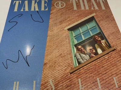 TAKE THAT * SIGNED LP*  THIS LIFE VINYL. NEW. SEALED - Image 1 of 2