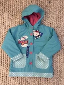 NWT Western Chief Hello kitty Fleece Rain Coat 6X - Picture 1 of 5
