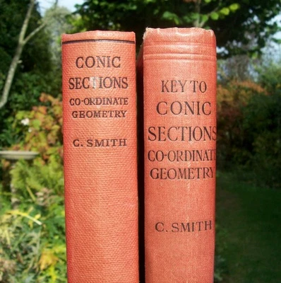 KEY TO CONIC SECTIONS Charles Smith 1910 RARE Maths Book Solutions Examples Book - Image 1 of 4