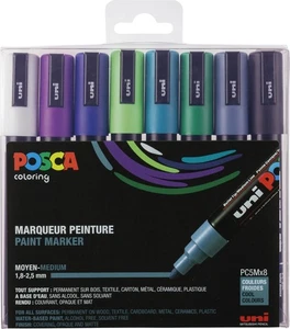 Faber Castell Marker UNI POSCA PC-5M 1,8-2,5 8er kalte Farbe - Bild 1 von 1