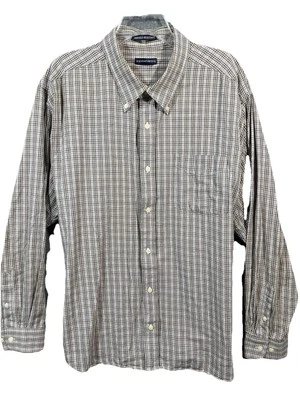 Knightsbridge Mens XL Shirt Wrinkle Resistant Long Sleeve Button Up Brown MS10 - Image 1 of 4