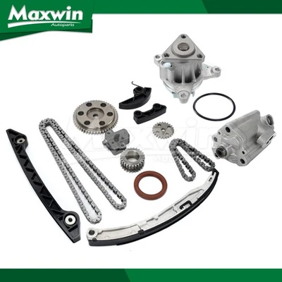 Timing Chain Kit Oil Water Pump Fit 04-06 Mazda 3 03-06 Mazda 6 2.3L - Image 1 of 4