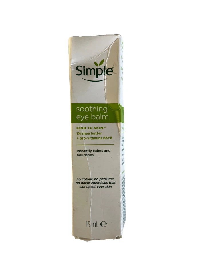 Simple Kind To Skin - Soothing Eye Balm 15 m - Reduces Puffiness  - Image 1 of 1