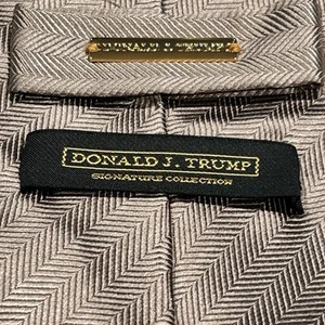 Donald J. Trump Signature Collection Seidenkrawatte gewebt hellbraun metallic - Bild 1 von 6