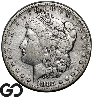1883-S Morgan Silver Dollar Coin - Image 1 of 3