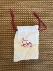 Authentic Christian Louboutin White Mini Dust Bag 3 L  x 2 W- (NEW)