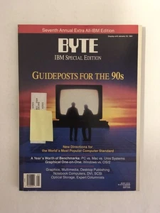 BYTE Magazine JAN 1991 Back Issue Computer Magazine - IBM Special Edition - Bild 1 von 4